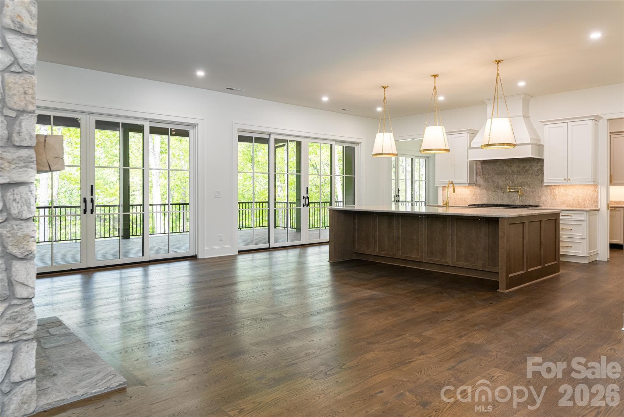 Living Room + Kitchen - 99 Little Cherokee Ridge, Hendersonville