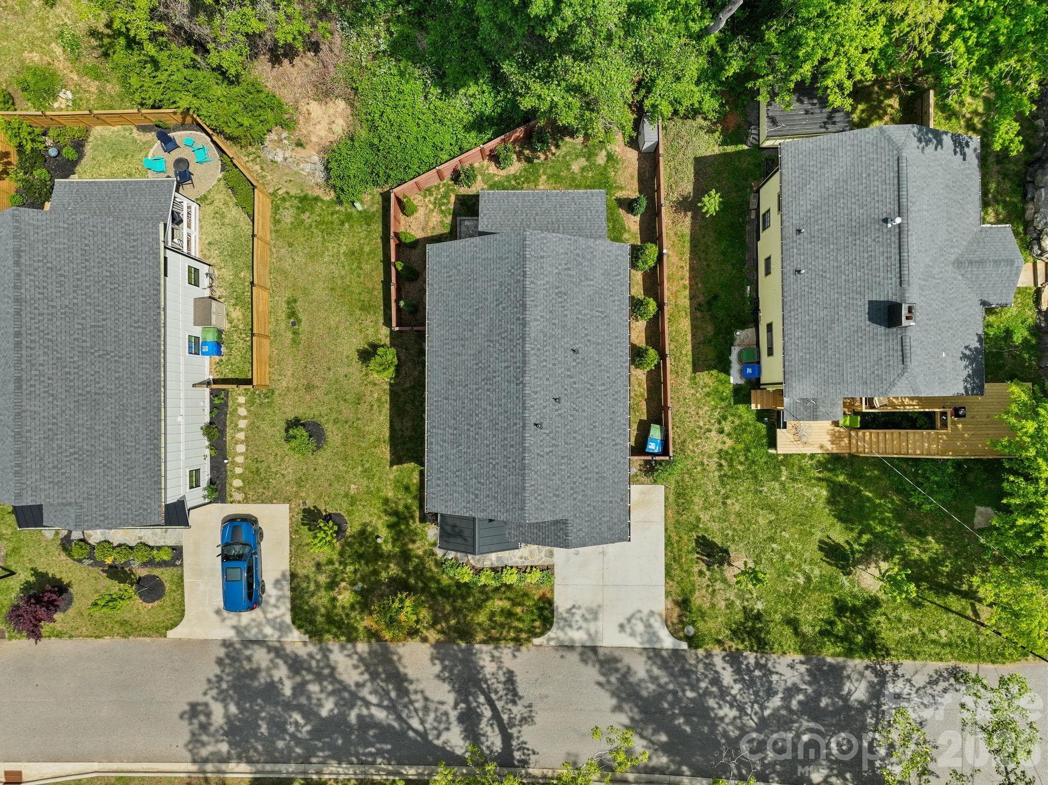 Aerial View of house & lot - 7 Acona Lane, Asheville