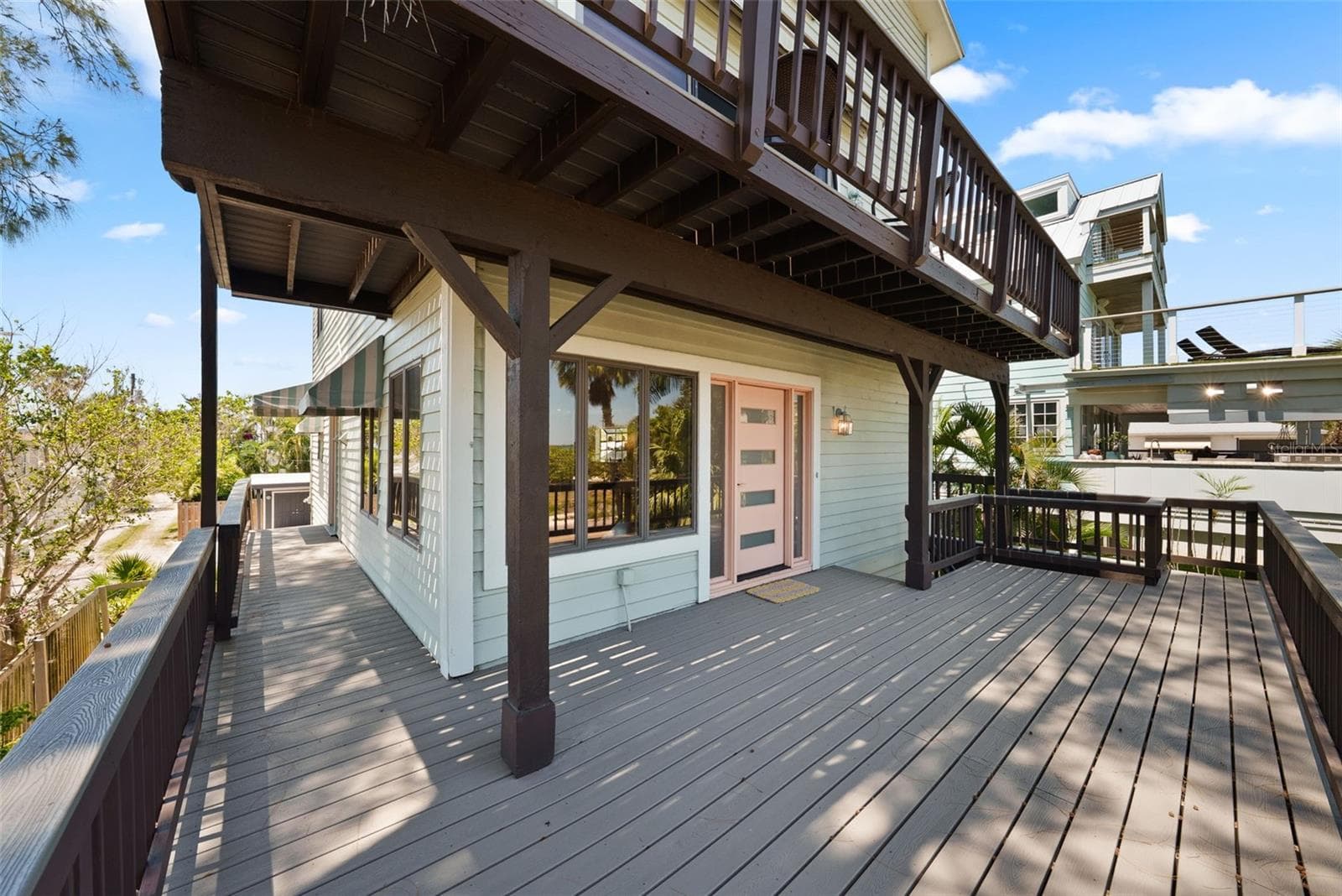 Front Door to Living Room from the BIG Front Porch - 1304 PASS A GRILLE WAY, ST PETE BEACH