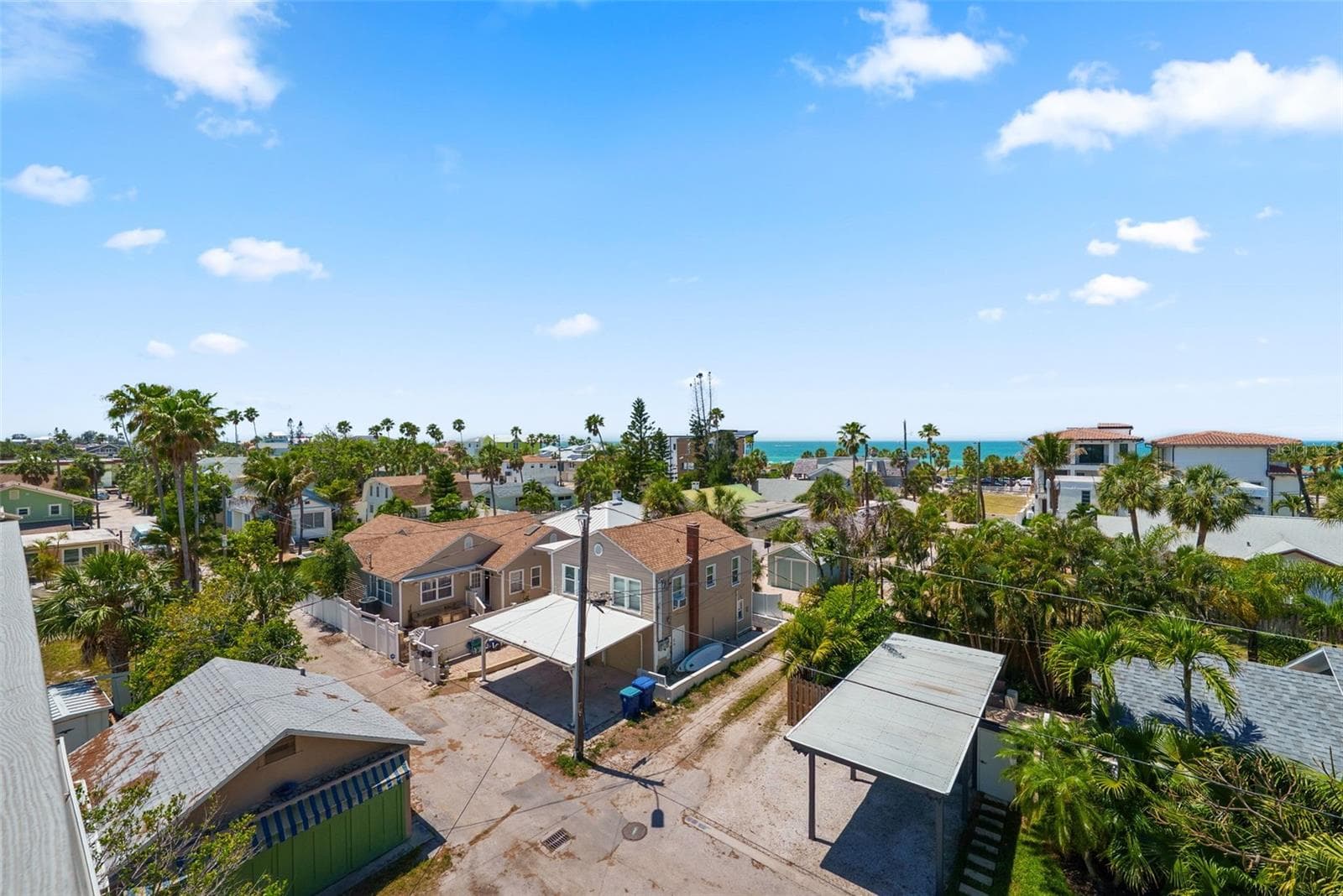 Alley access for garage and parking pad - 1304 PASS A GRILLE WAY, ST PETE BEACH