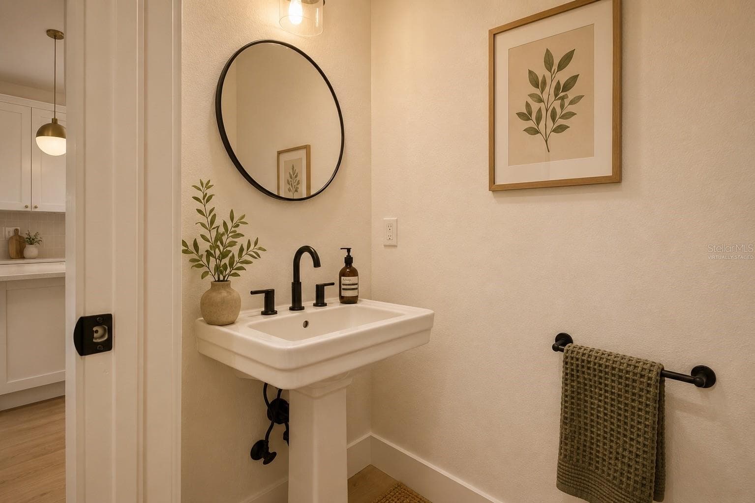 Half Bath Downstairs (Virtually Staged) - 7617 ALVINA ST, TAMPA