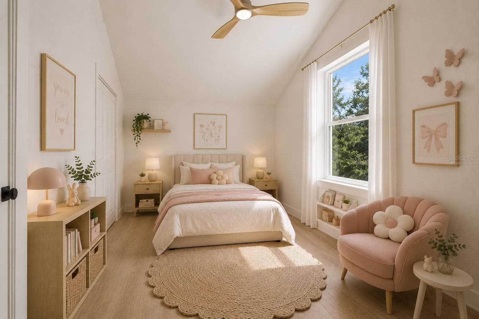 Bedroom 2 (Virtually Staged) - 7617 ALVINA ST, TAMPA
