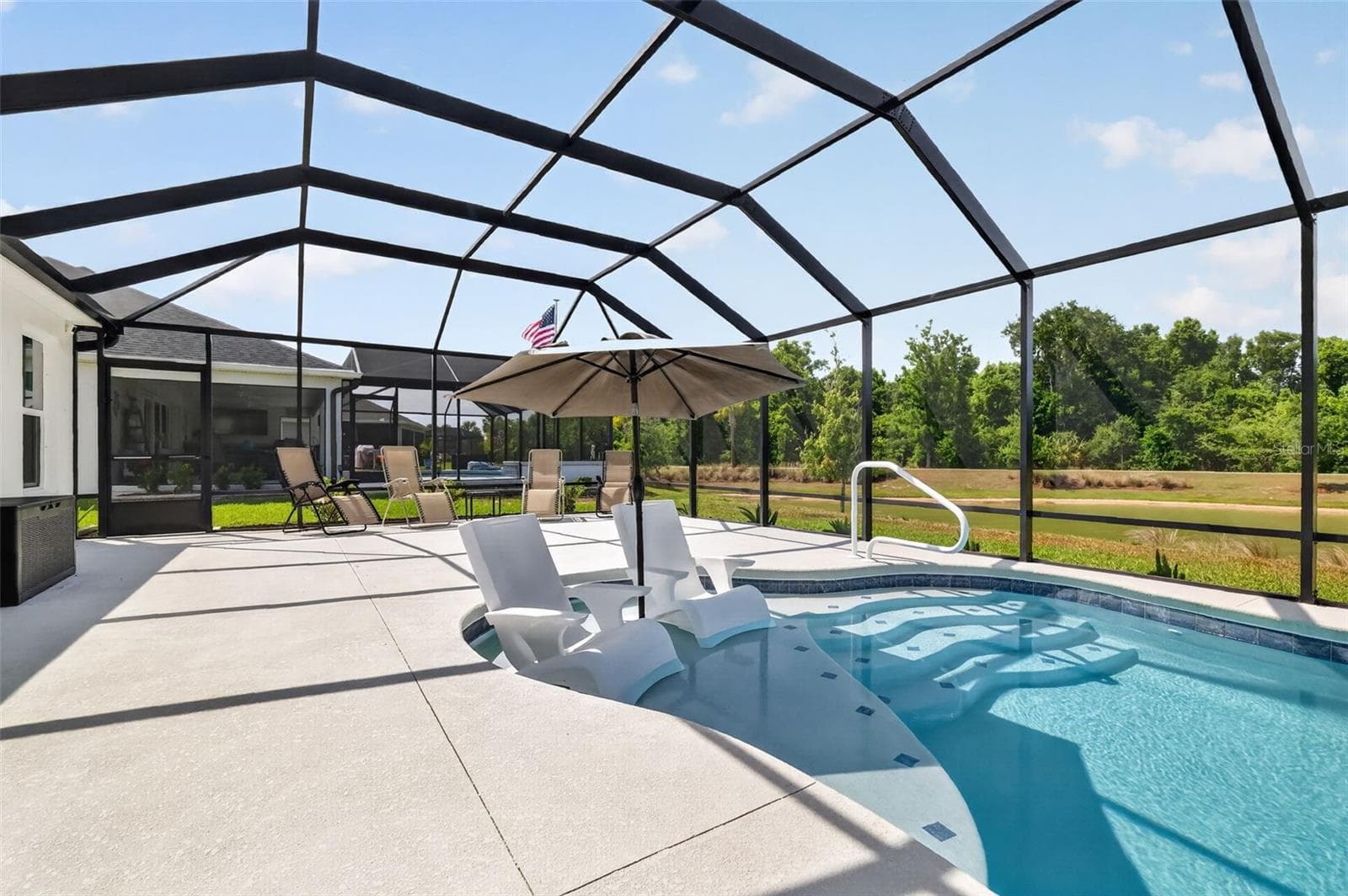 Swimming Pool and Screen Porch - 6857 BAYSINGER PATH, THE VILLAGES