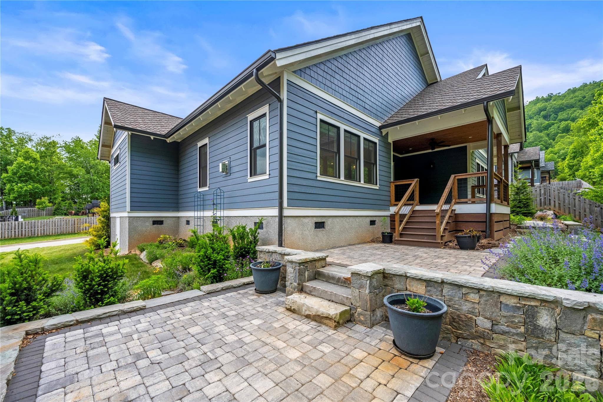 Beautiful Hardscaped Backyard - 67 Starwood Valley Trail, Arden