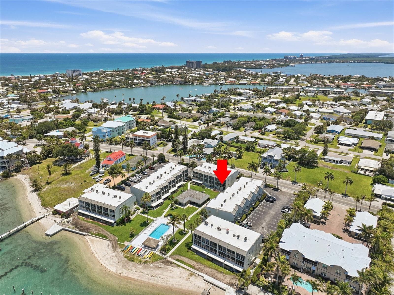 Beautiful view of the nearly 300 feet beach front here! - 1300 SEAWAY DR #C1, HUTCHINSON ISLAND