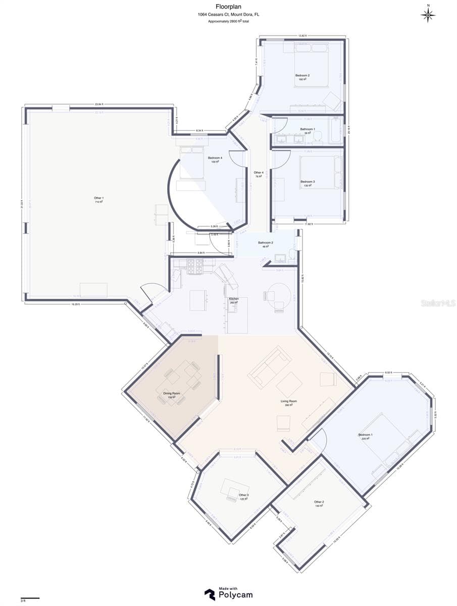 Floor Plan - 1064 CEASARS CT, MOUNT DORA