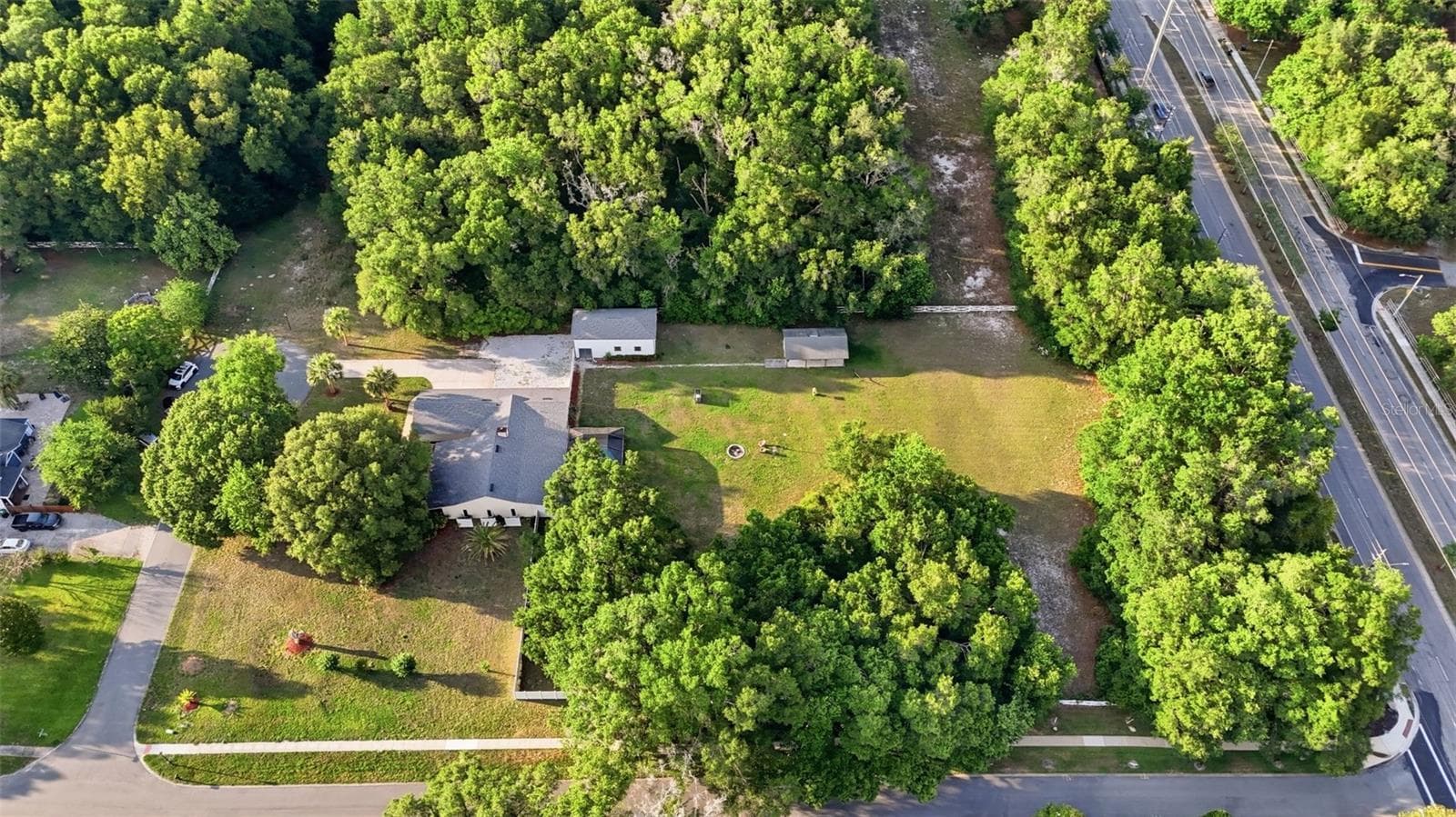 OverheadAerial View of Fully Fenced Property - 3501 HILL STREAM AVE, APOPKA