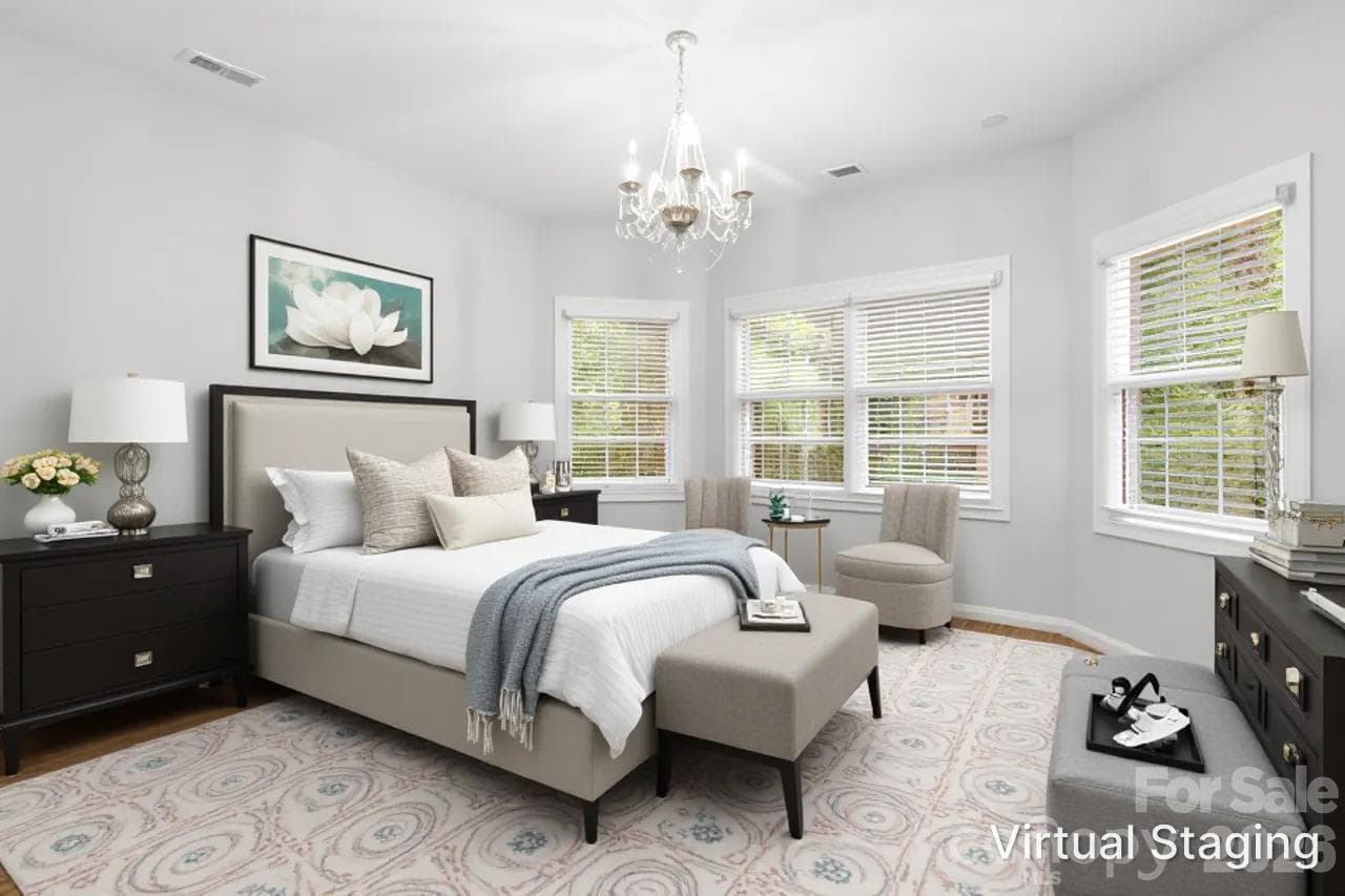 Bedroom 2 virtually staged. - 4415 Everclear Court, Charlotte