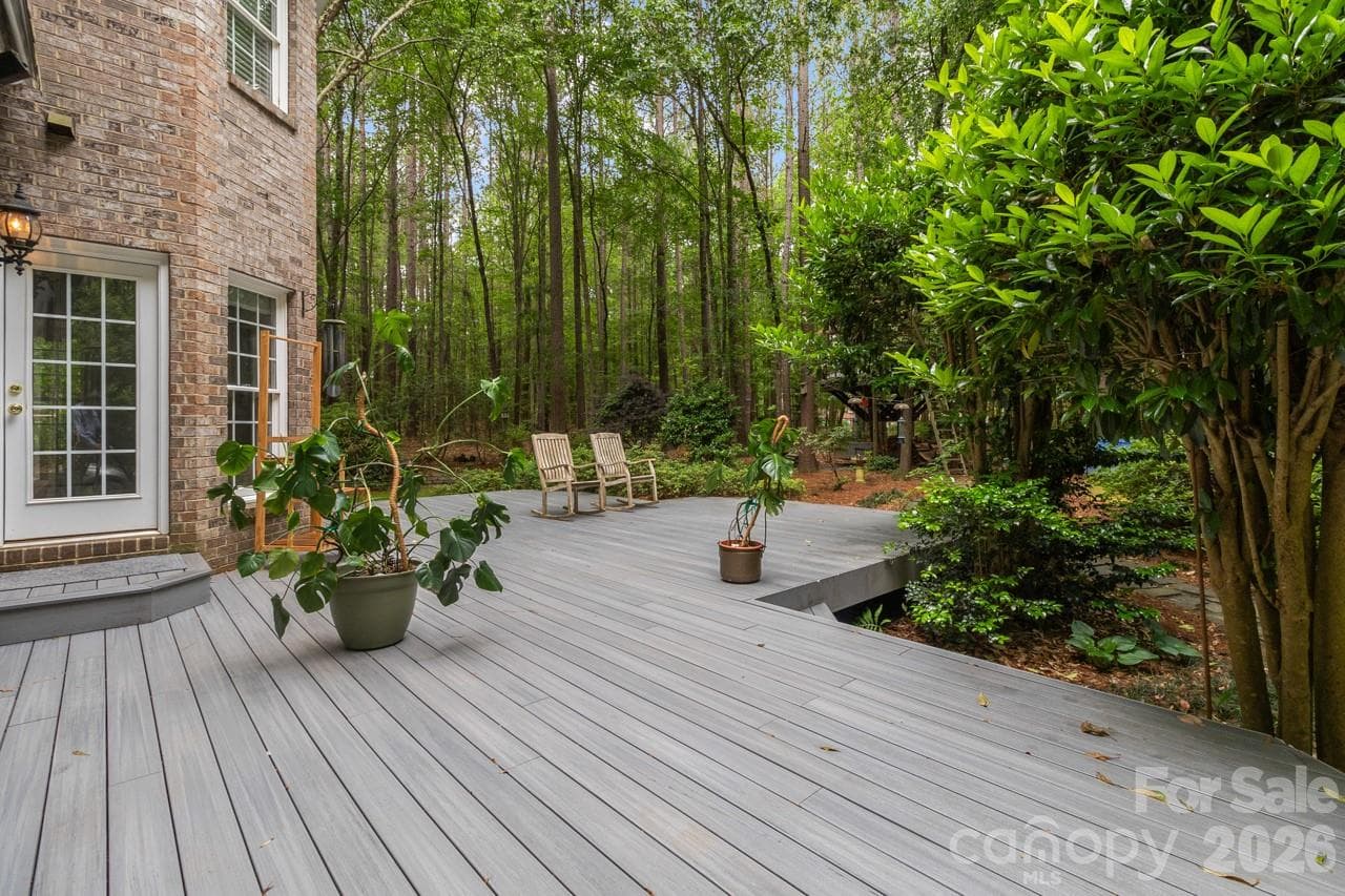 Spacious composite deck has room for lots of activities. - 4415 Everclear Court, Charlotte