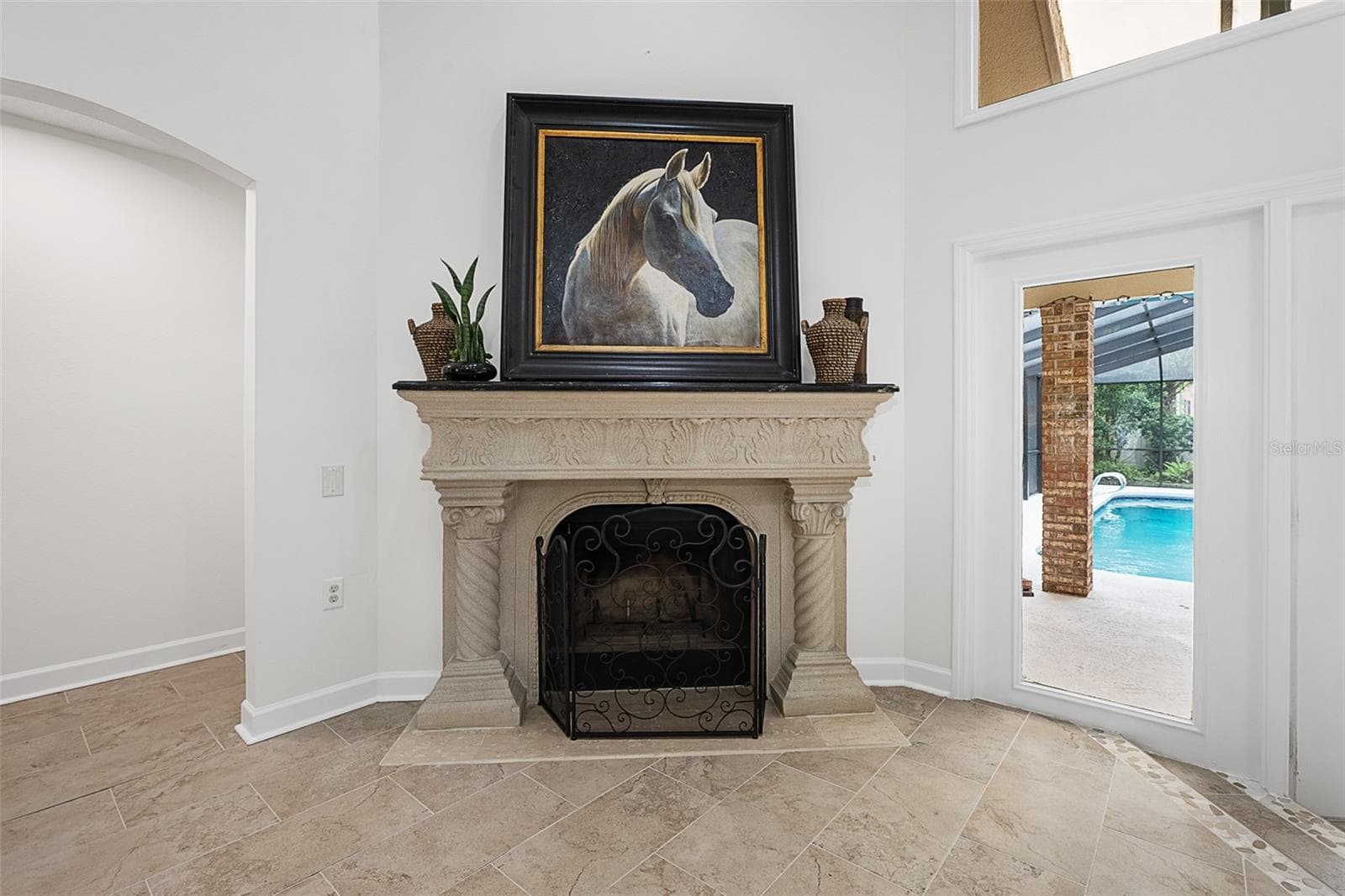 Fireplace - 1 CROOKED BRIDGE WAY, ORMOND BEACH