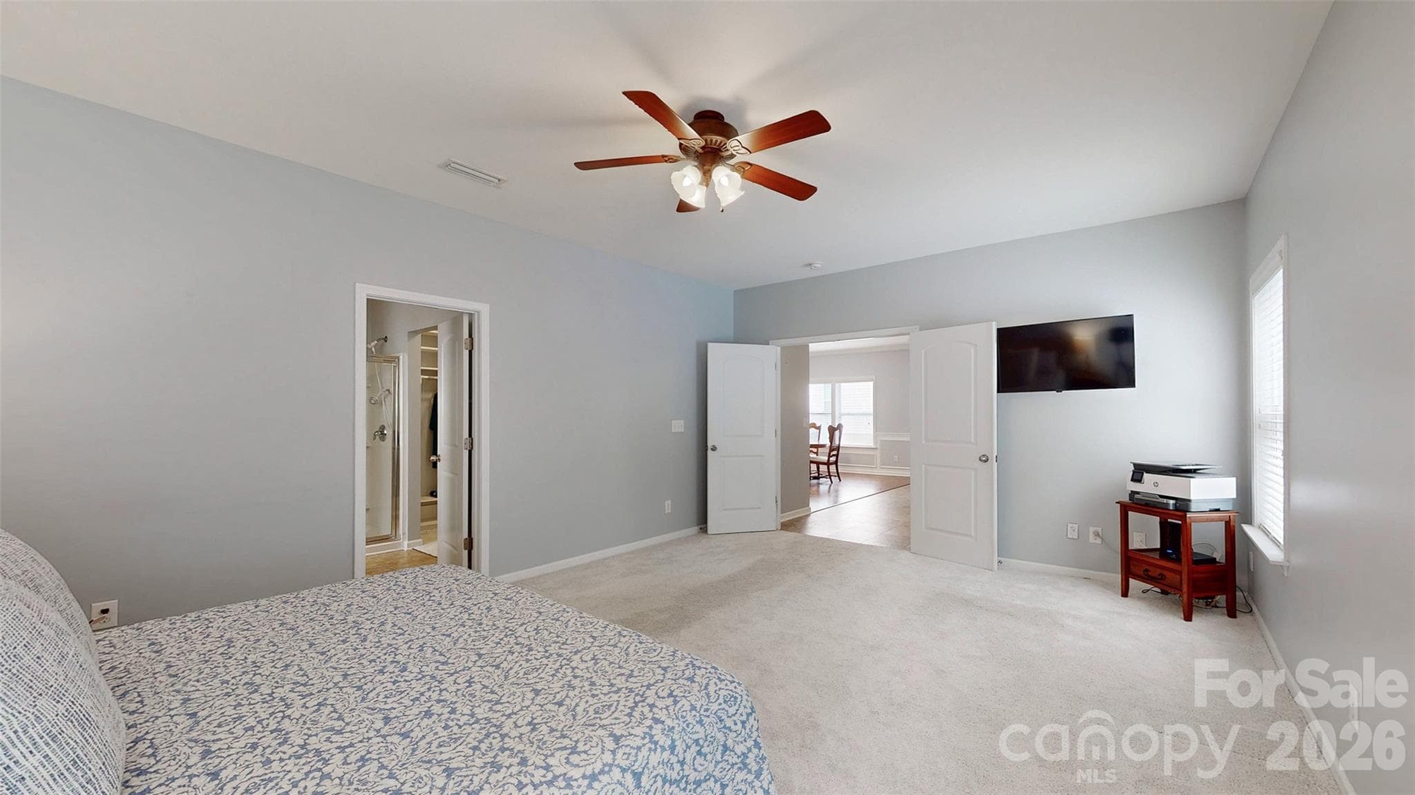 View from primary bedroom on main floor - 1101 Jasmine Drive, Indian Land
