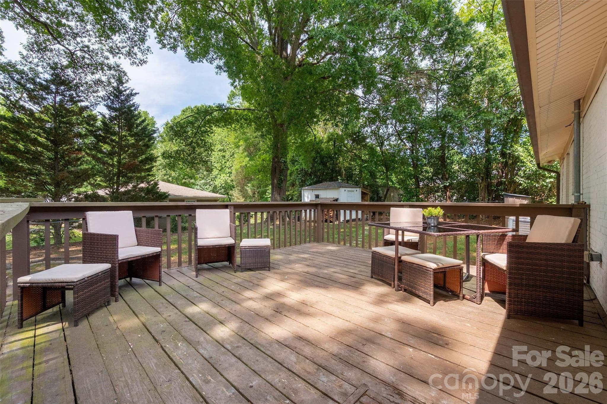 Nice Large Deck lets you enjoy sun and shade - 4300 Dowling Drive, Charlotte