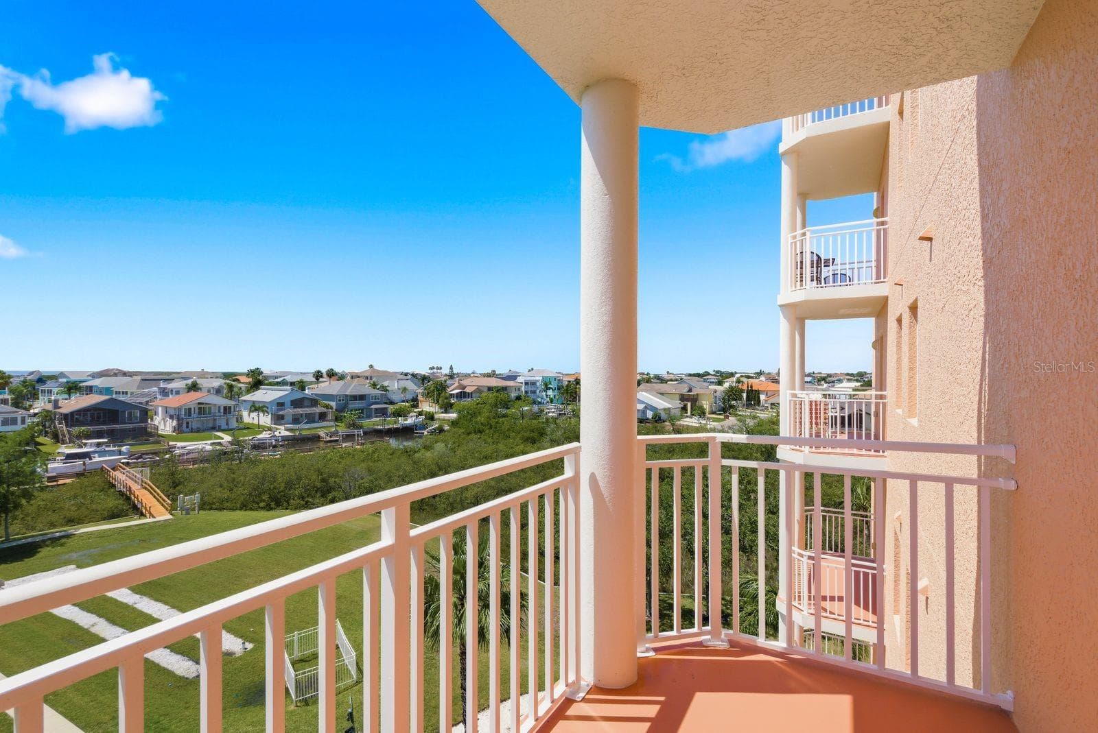 Balcony 2 with water views - 4516 SEAGULL DR #502, NEW PORT RICHEY