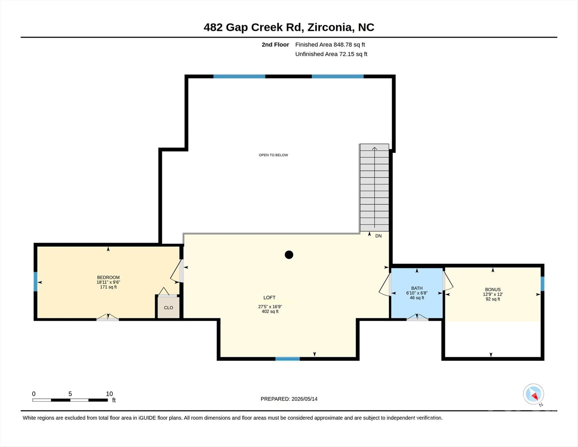 Single Family Residence at 482 Gap Creek Road, Zirconia, photo 47 of 48