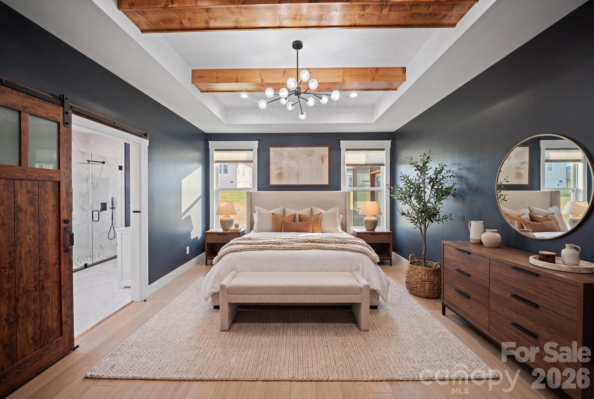 Primary Suite (virtually staged) - 111 Pisgah Gap Drive, Candler
