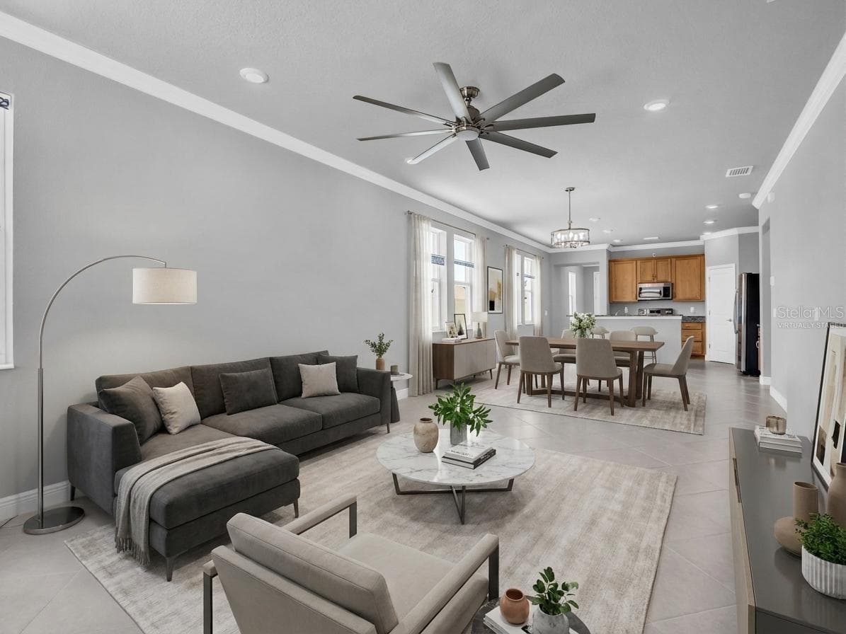 Virtually Staged - 1461 N RIVER CIR, TARPON SPRINGS
