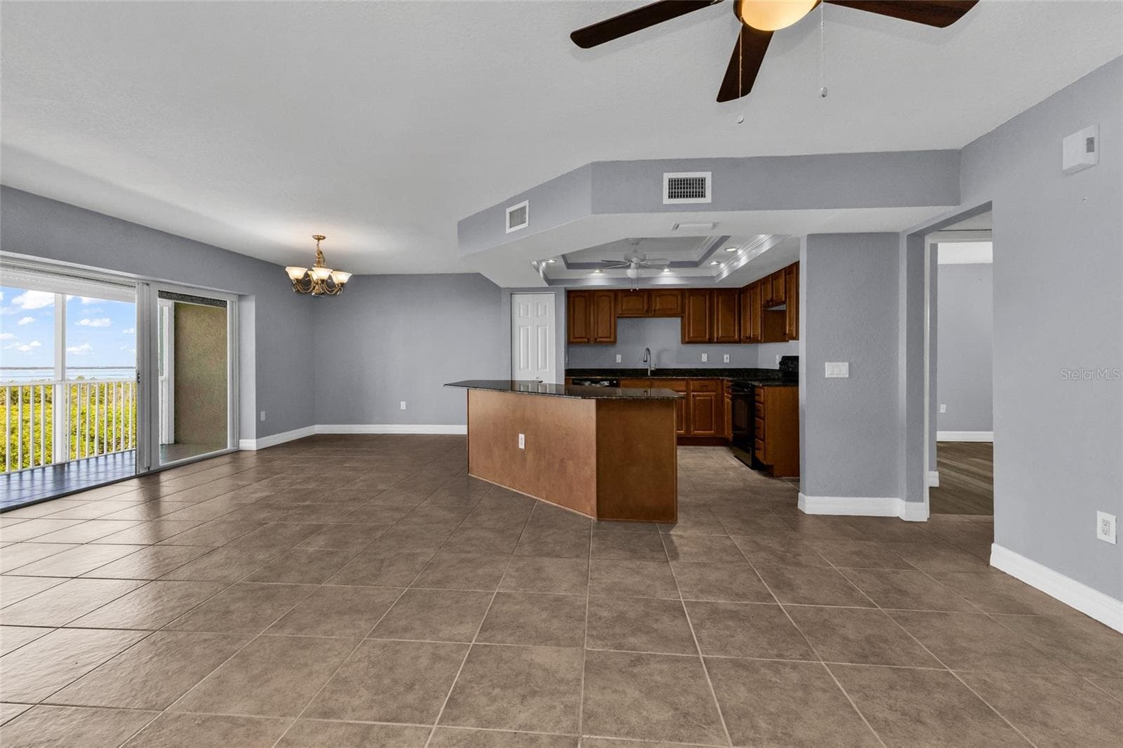 Living room and kitchen - 101 N MARION CT #213, PUNTA GORDA
