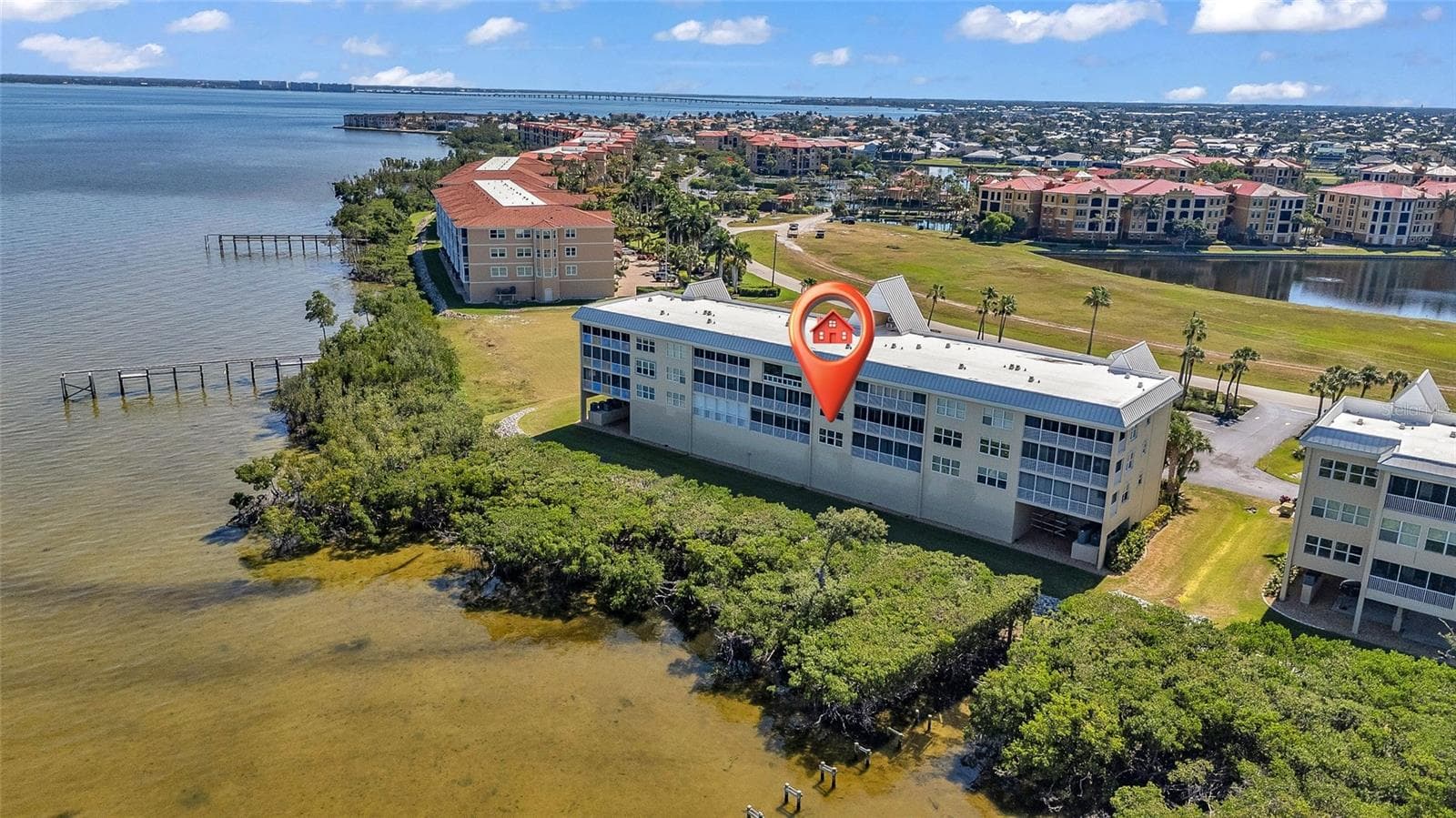 Looking east towards downtown Punta Gorda - 101 N MARION CT #213, PUNTA GORDA