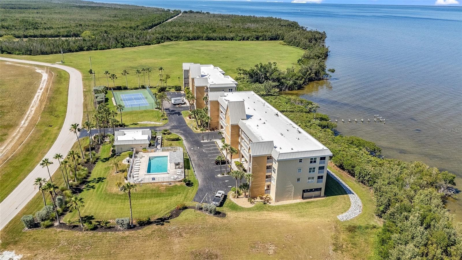 Looking south with Ponce De Leon Park in the distance - 101 N MARION CT #213, PUNTA GORDA