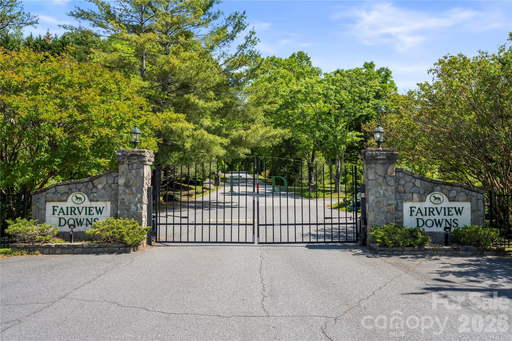 Gated neighborhood entrance - 128 Churchill Downs Drive, Fairview