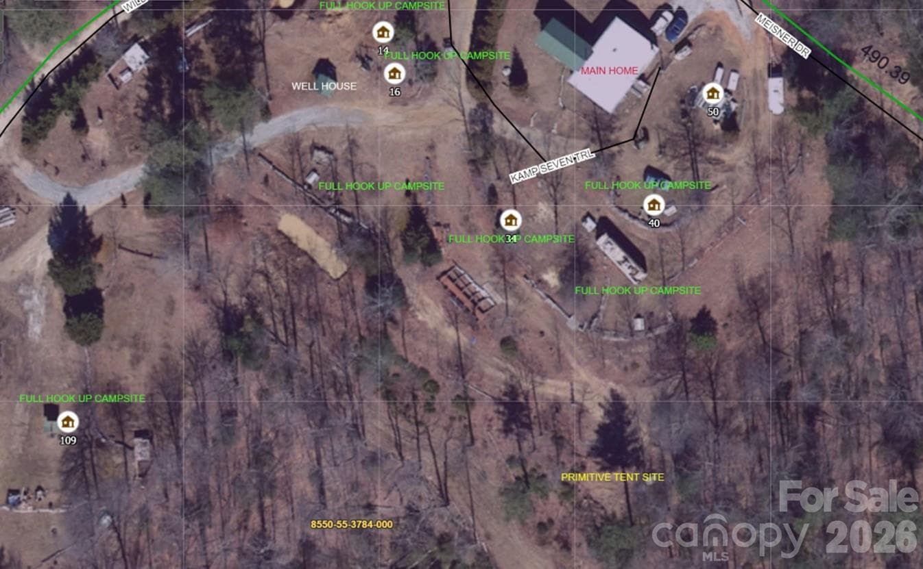 Camp 7 Map - 111 Wild Hog Creek Road, Rosman