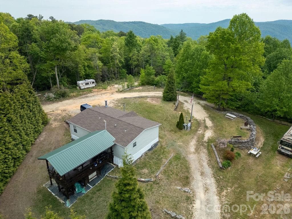 Large Covered Back Porch - 111 Wild Hog Creek Road, Rosman