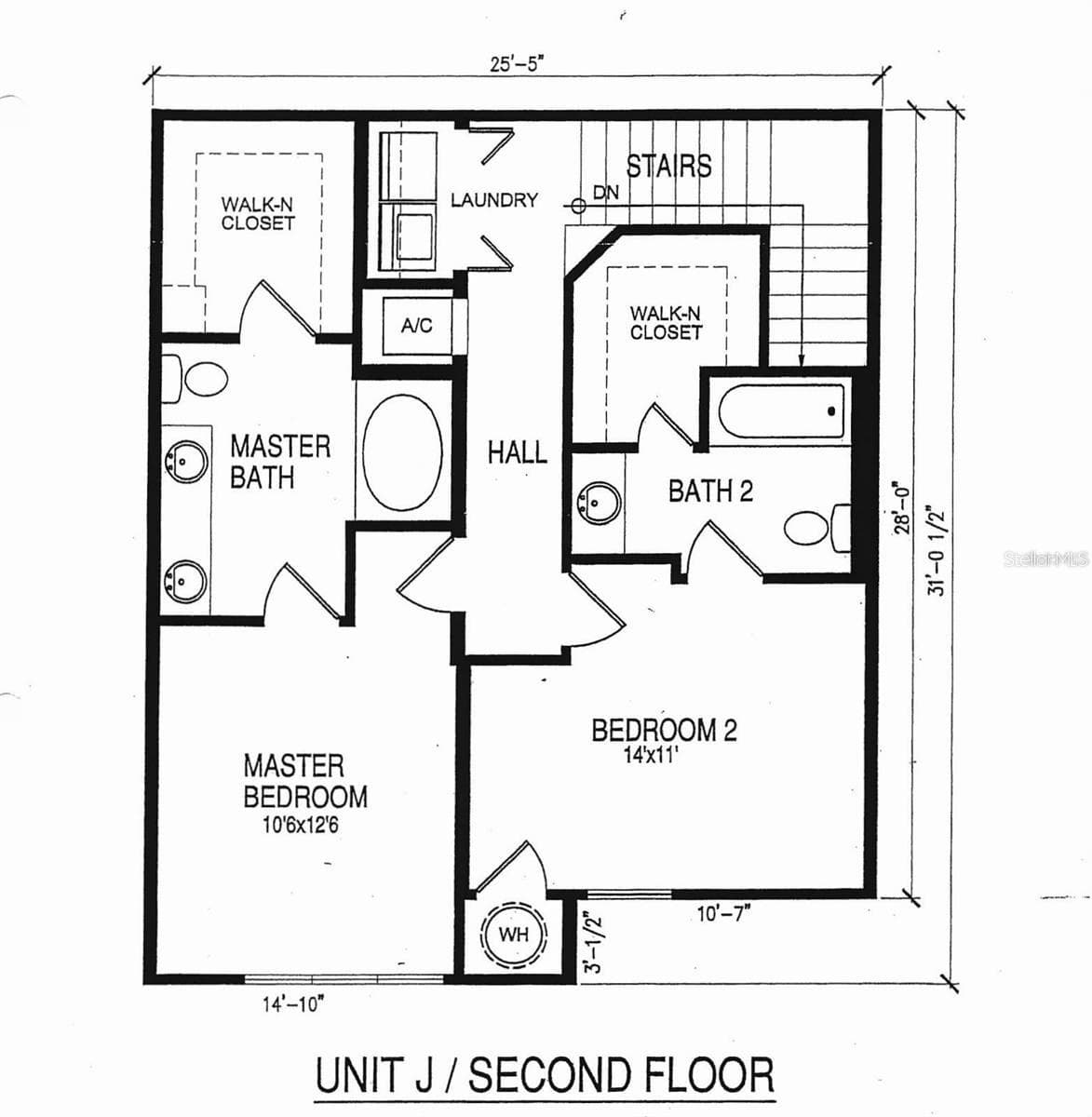 Second Floor Floorplan - 202 E SOUTH ST #1044, ORLANDO