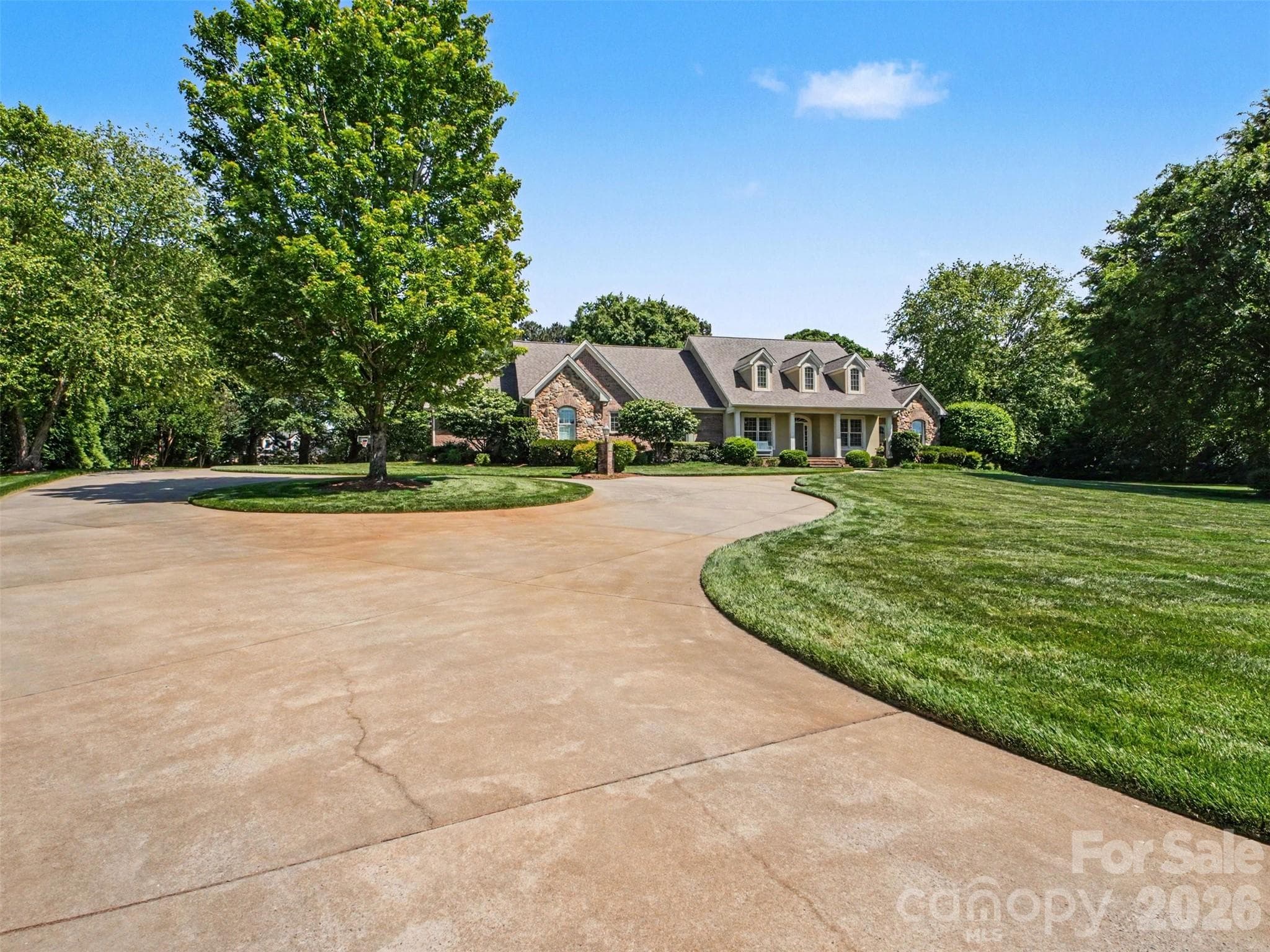 ...with a circular front driveway. - Shelby