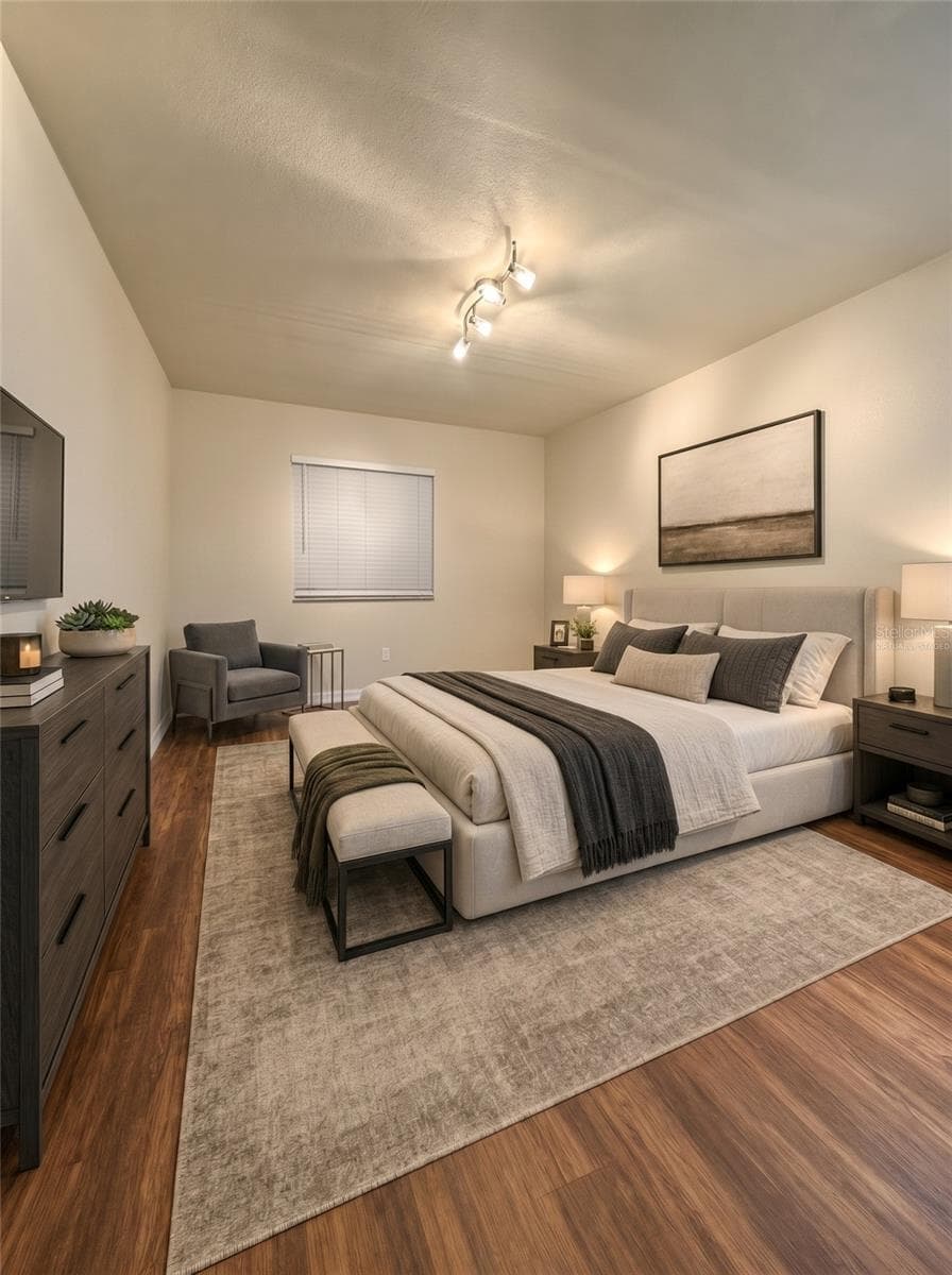 Virtually Staged Primary Bedroom. - 3815 N OAK DR #G71, TAMPA
