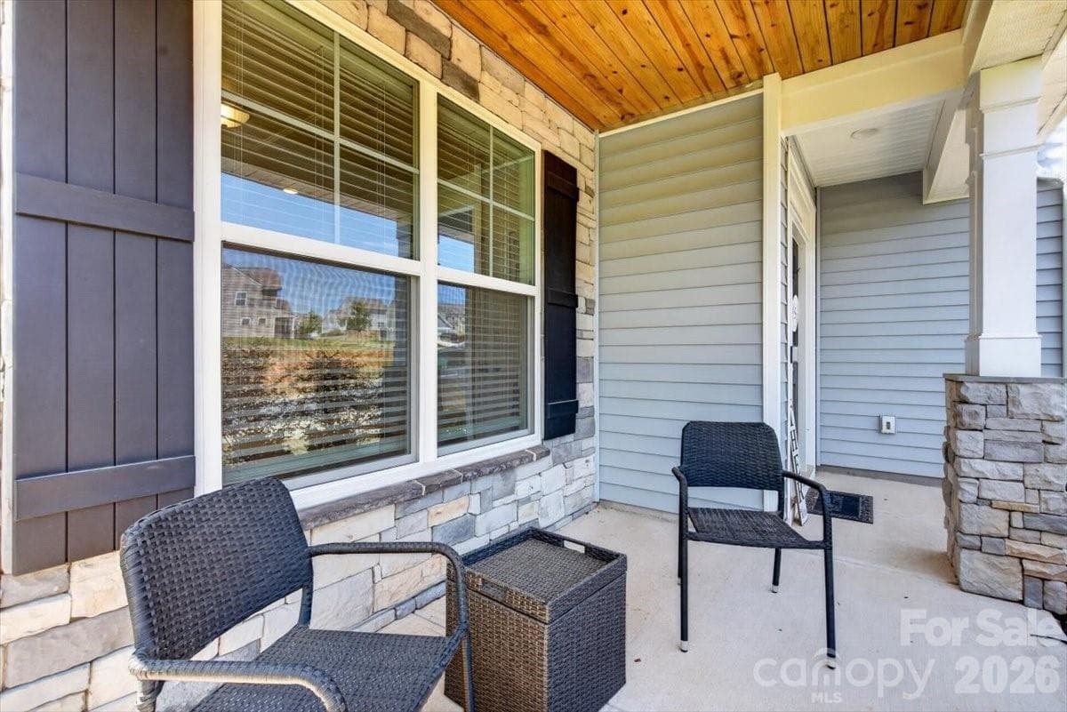 Inviting covered front porch - Statesville