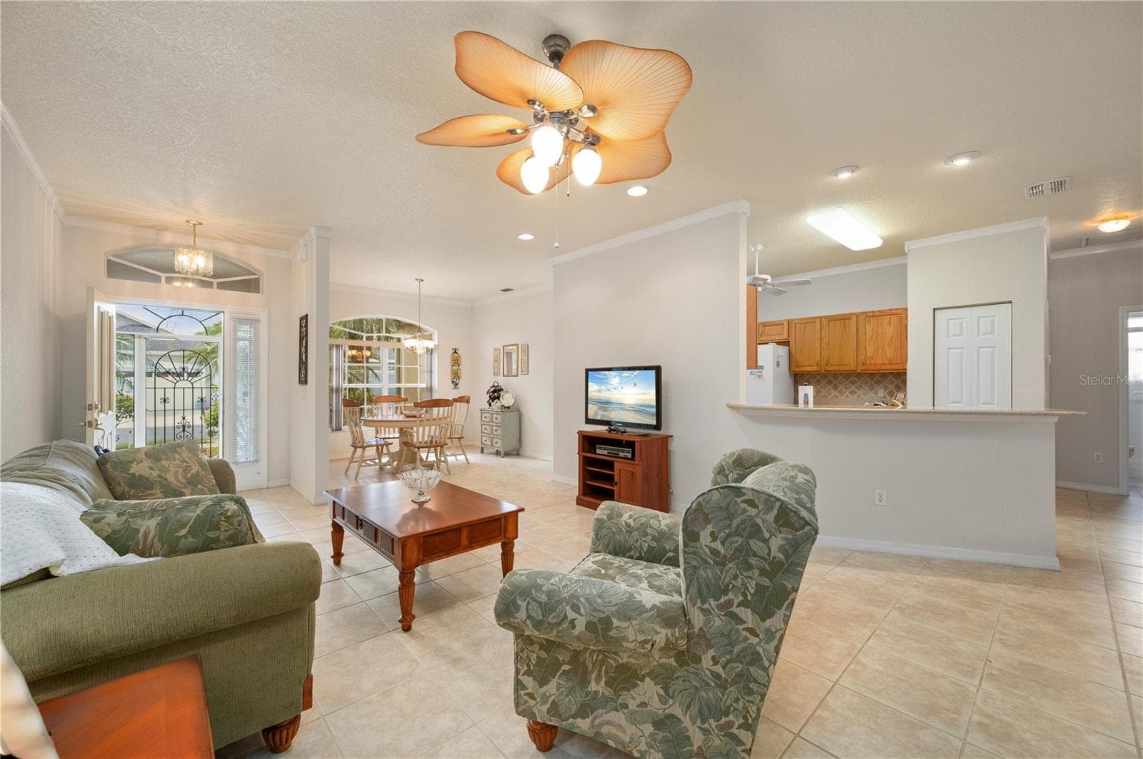 The front dining is open to Living and Kitchen - 1637 PALACE CT, PORT CHARLOTTE