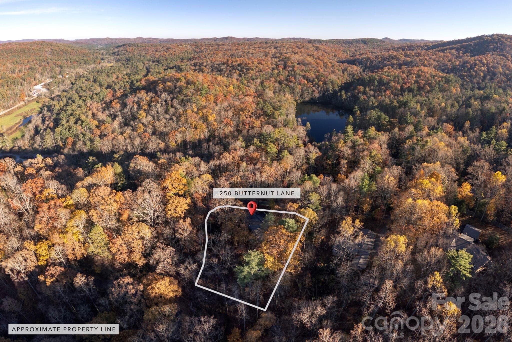 Aerial View - 250 Butternut Lane, Brevard