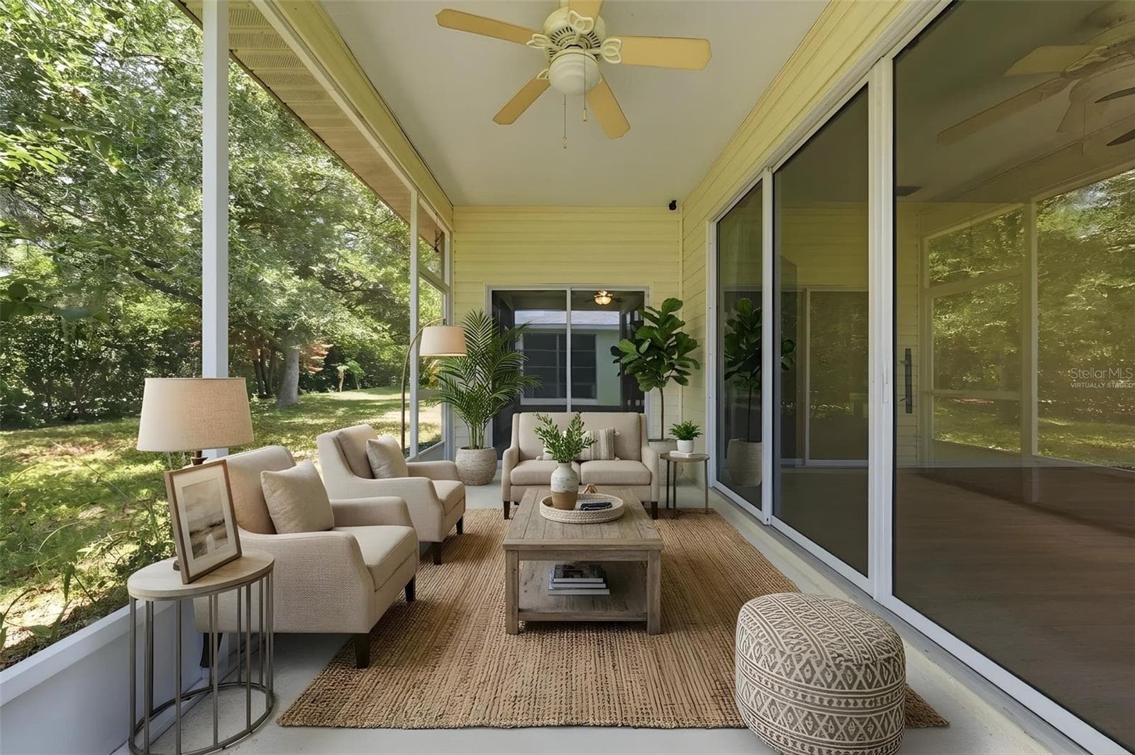 Screened Back Patio *Virtually Staged - 4962 RAINBOW TROUT RD, TAVARES