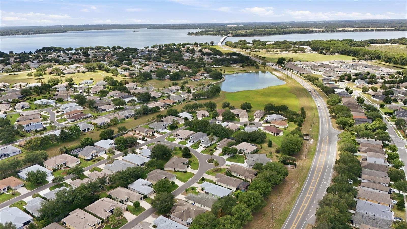 View of Lake Harris - 4962 RAINBOW TROUT RD, TAVARES
