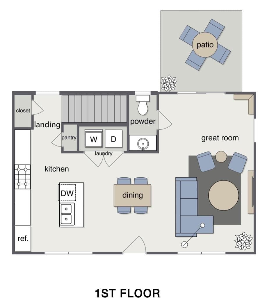 Main level floor plan - 209 James Street, Kannapolis
