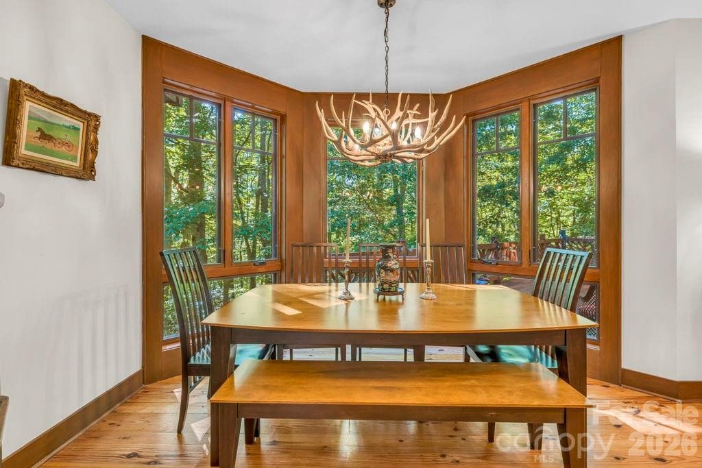 dining area, adjacent and open to kitchen & living, with a setting that makes nature the focal point, inside and out! - 355 Oakley Green None, Boone