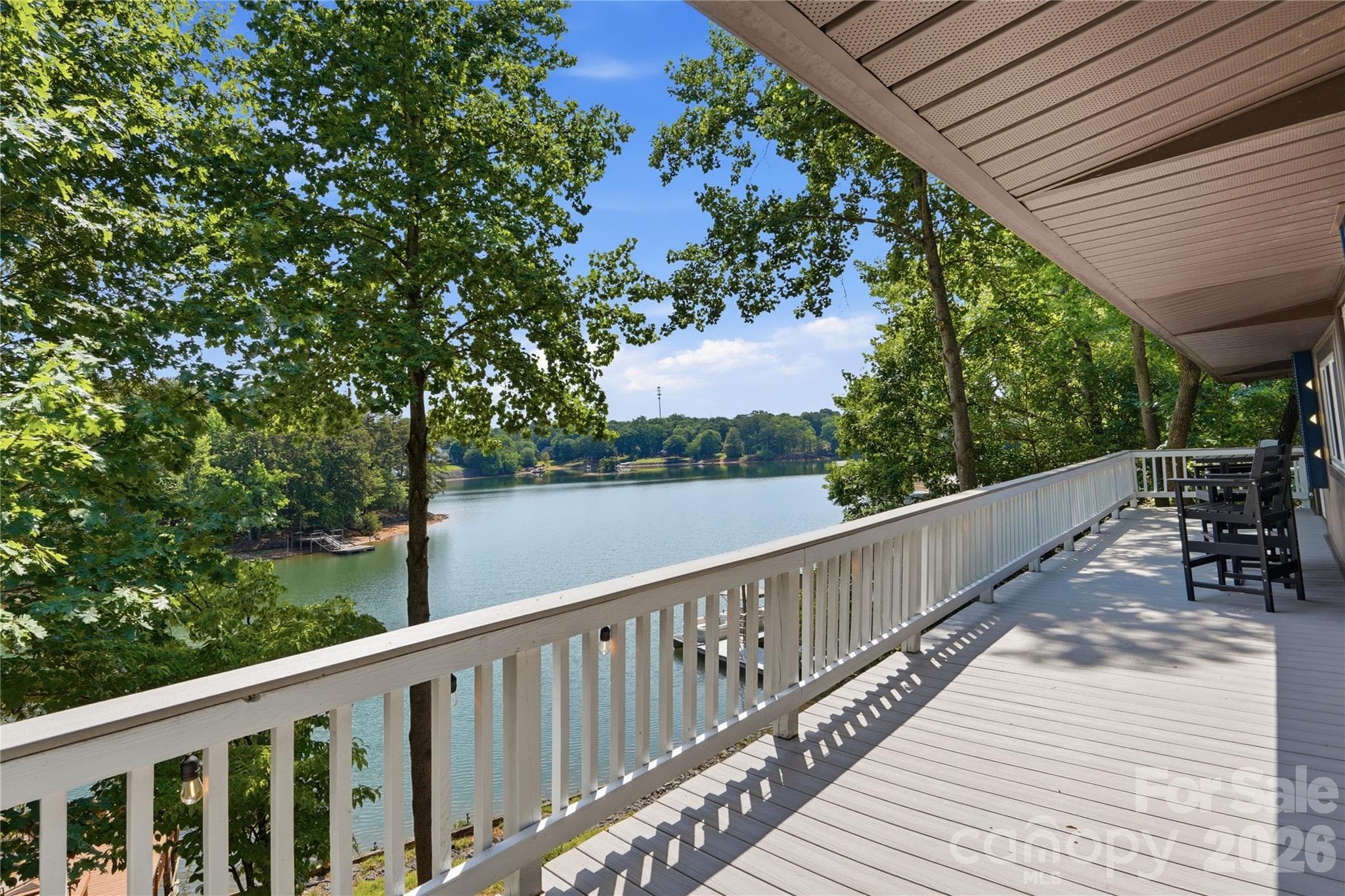 Take in the glorious lake views from your spacious partially covered deck - 1113 Palmyra Drive, Tega Cay