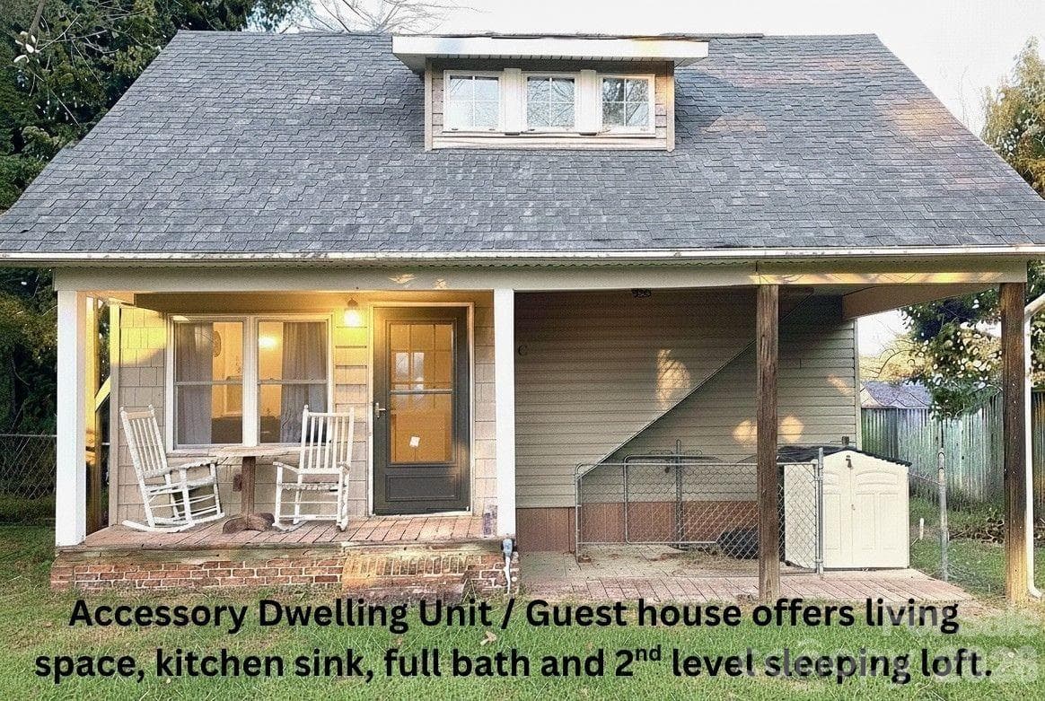 Accessory Dwelling Unit/Guest House sits at rear of the property. - 1051 Pee Dee Avenue, Albemarle