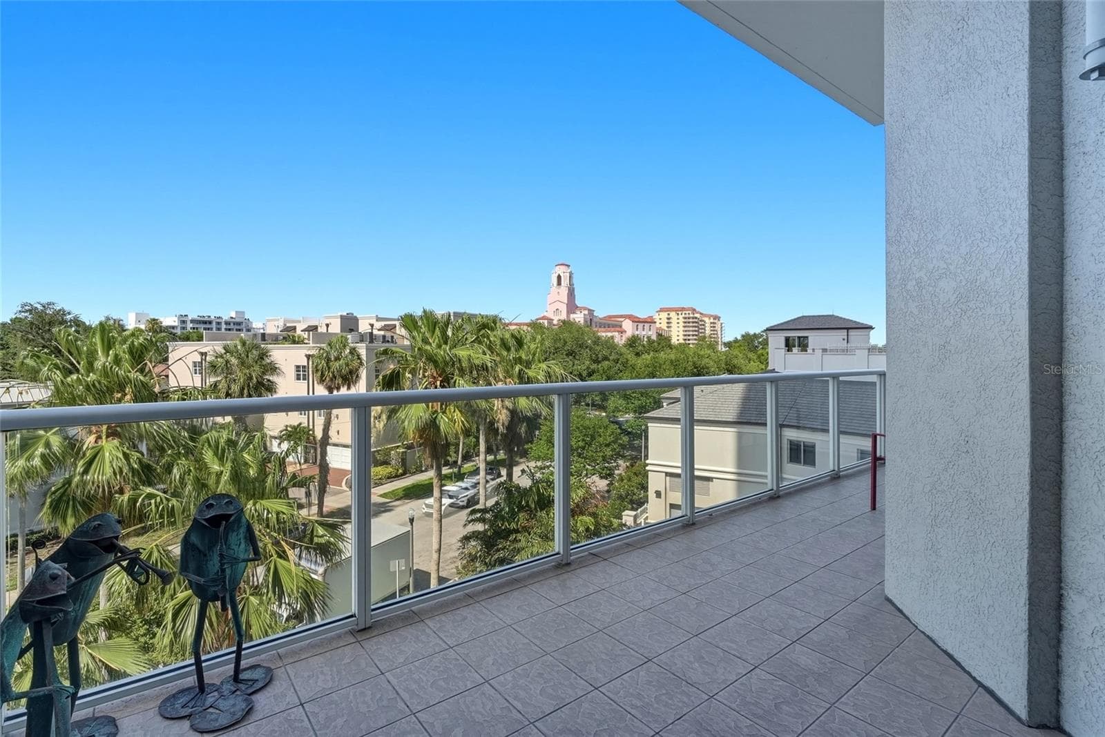 balcony off kitchen and primary bedroom - 400 BEACH DR NE #401, ST PETERSBURG