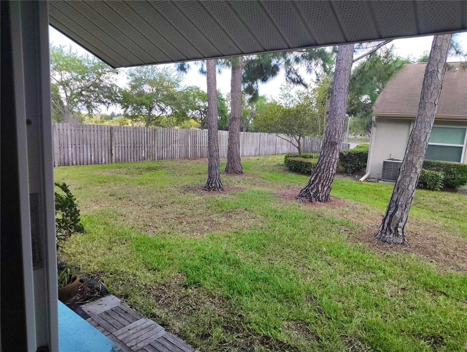 View from back slider - 10853 43RD ST N #1201, CLEARWATER