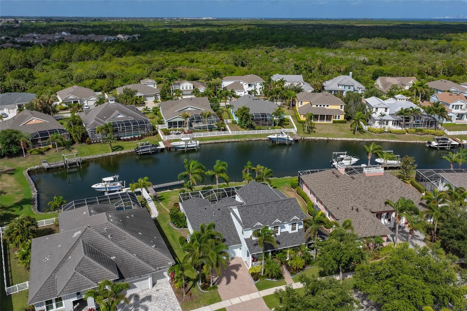 aerial view - 5318 LOON NEST CT, APOLLO BEACH