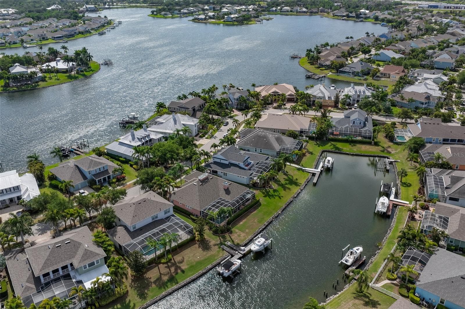 aerial view - 5318 LOON NEST CT, APOLLO BEACH