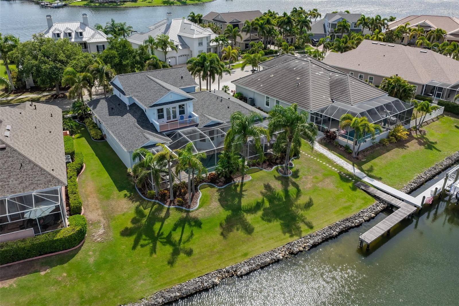 aerial view from back - 5318 LOON NEST CT, APOLLO BEACH