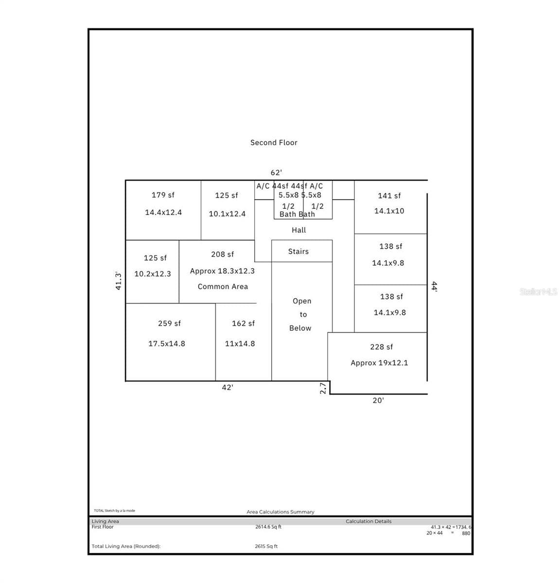 Second Floor Plan - 4927 SOUTHFORK DR, LAKELAND