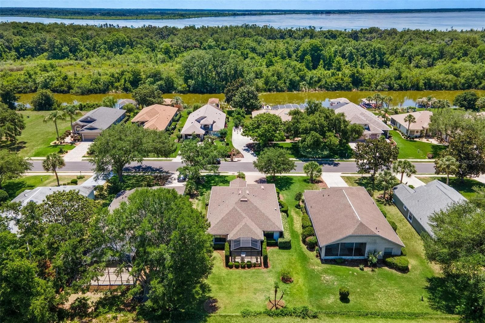 Ariel street view...ALL AGE COMMUNITY!! - 6115 LANDINGS BLVD, LADY LAKE