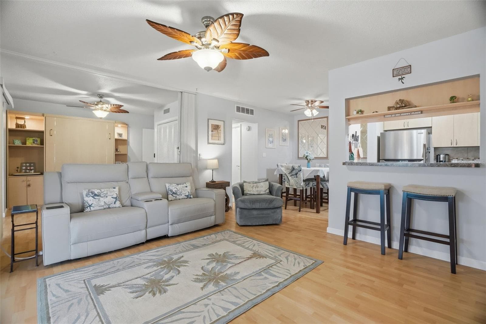 Living space with partition open - 5108 AMULET DR #205, NEW PORT RICHEY