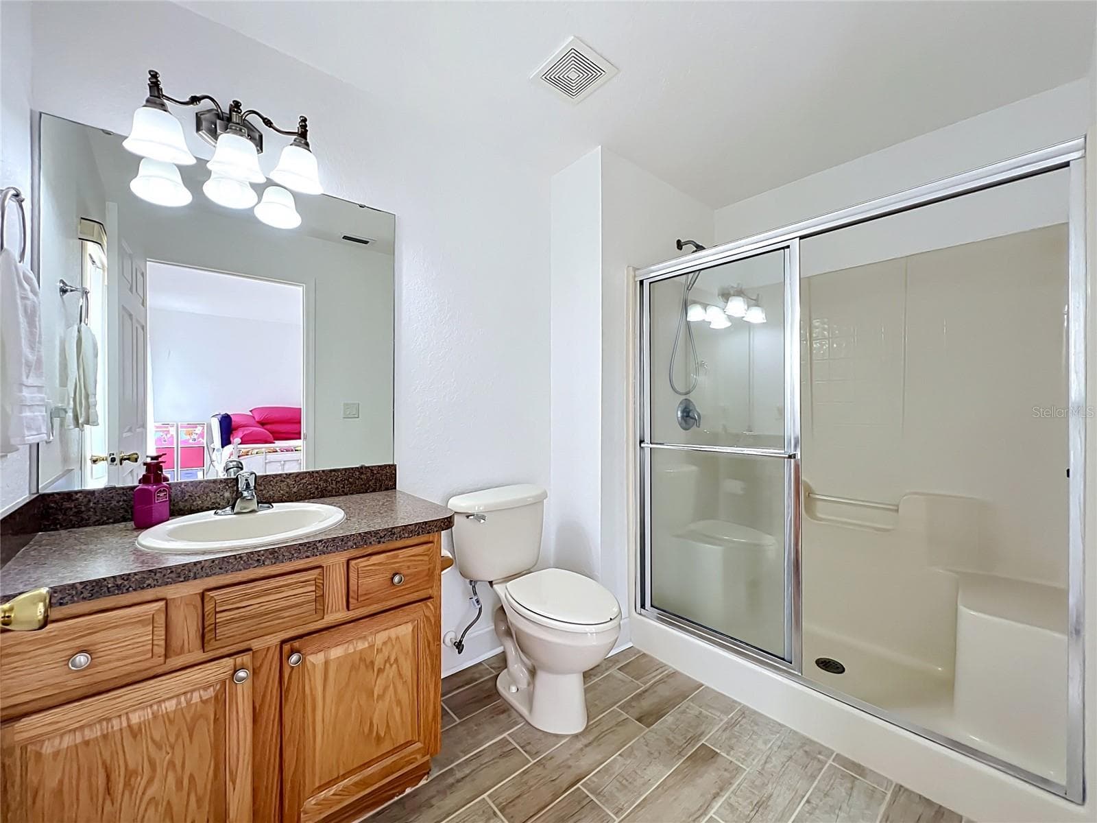 Smaller Primary Bath-Shower Stall Only - 2300 PINE MEADOWS PL, CHULUOTA