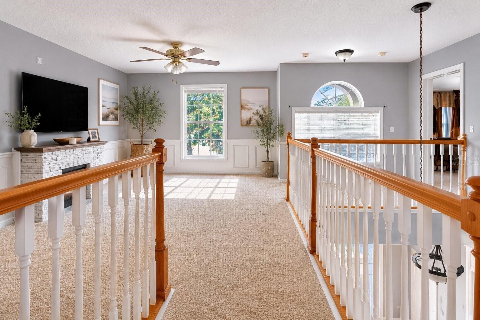 Loft Virtually Staged - 7642 PARK HILL AVE, LEESBURG