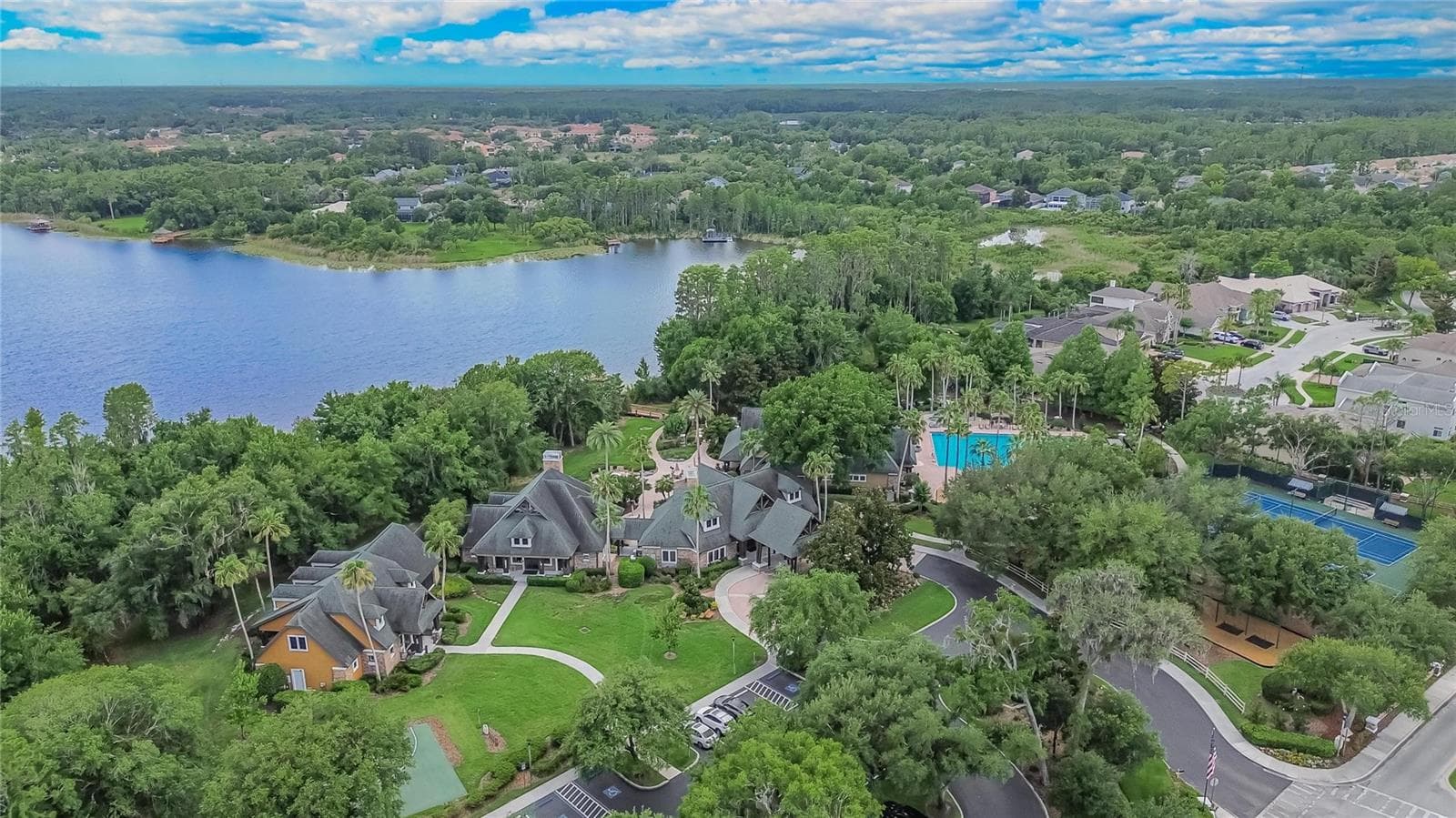 View of The Lodge where everything takes place! - 21040 GREEN WING CT, LAND O LAKES