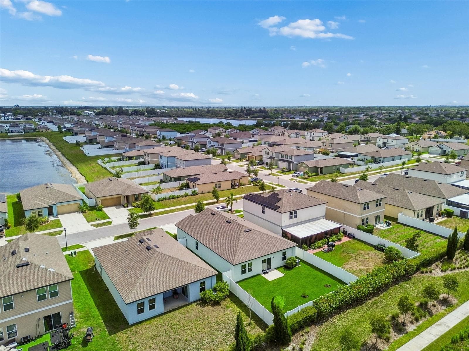 Aerial View - No Backyard Neighbor - New Sod Everywhere! - 1261 ANCHOR BEND DR, RUSKIN
